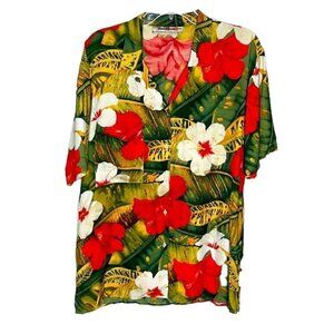 VANDA MAZZEO MADE IN ITALY Hawaiian Shirt Size L